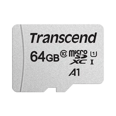 Transcend 64GB MicroSDXC/SDHC 300S Class 10 Memory Card (TS64GUSD300S)