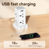Deli ET762 4 Port 1.6 Meter Standing Power Strip