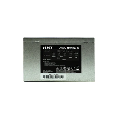 MSI MAG A300N-H 300W 80 Plus Non Modular Power Supply