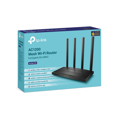 TP-Link Archer C6 AC1200 Gigabit Router