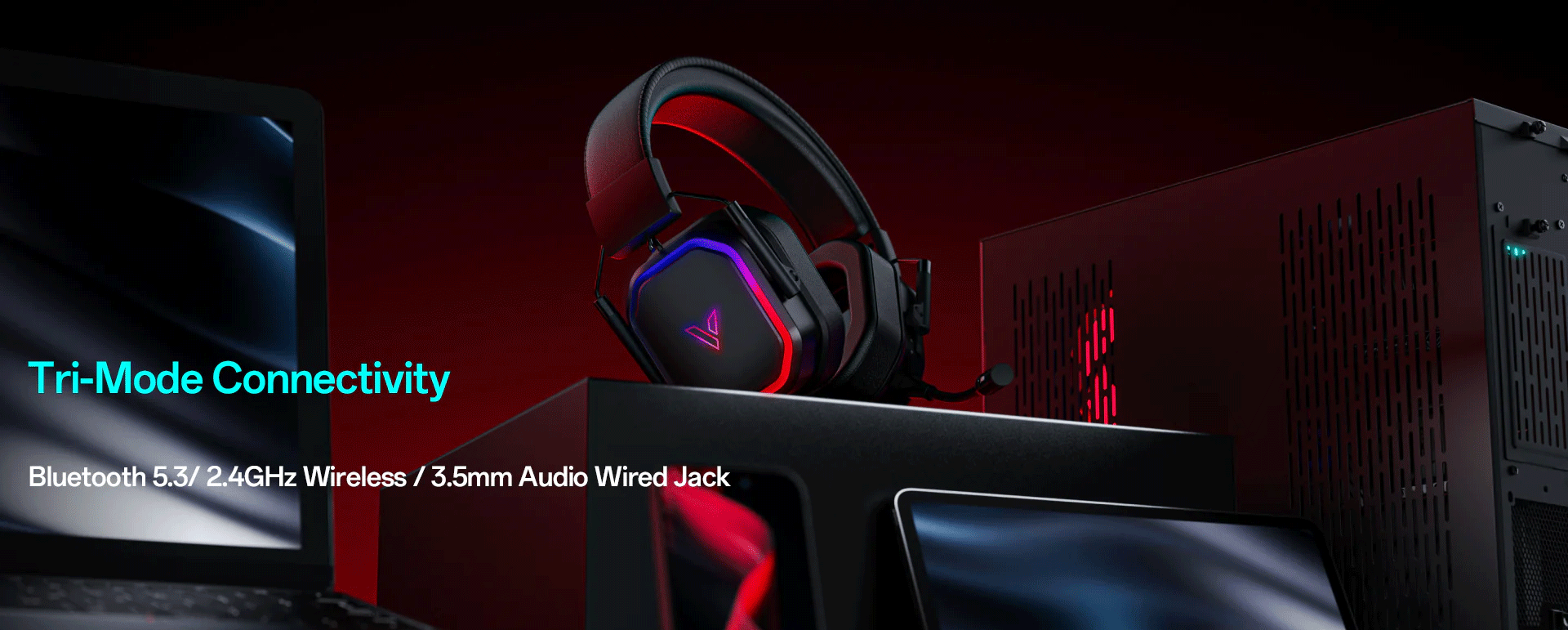 Rapoo VH850 Tri-Mode Wireless Gaming Headphone