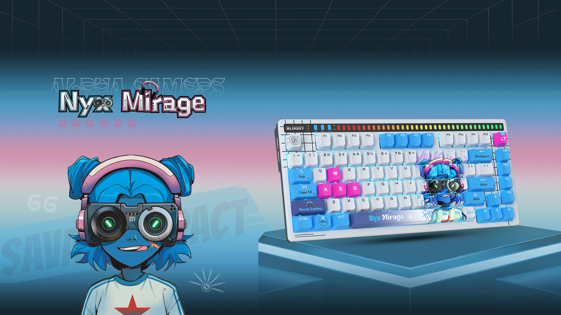 A4Tech Bloody AT75 RGB Wired Mechanical Gaming Keyboard