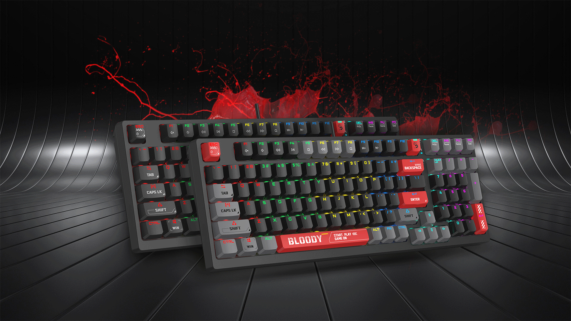 A4tech Bloody S98 Red Switch RGB Mechanical Gaming Keyboard A4tech Bloody S98 Red Switch RGB Mechanical Gaming Keyboard