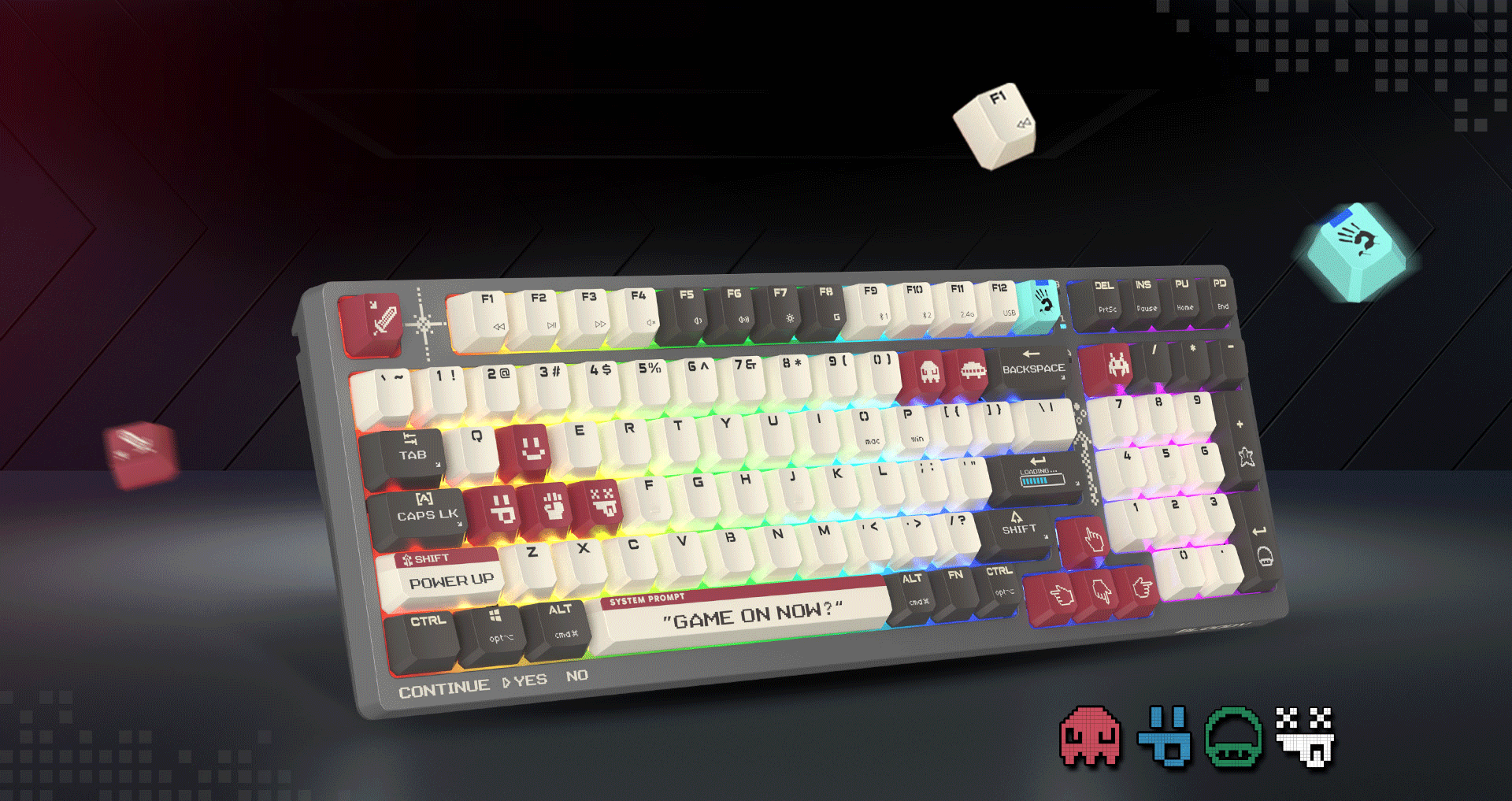 A4tech Bloody WS98 Tri Mode Wireless RGB Mechanical Keyboard