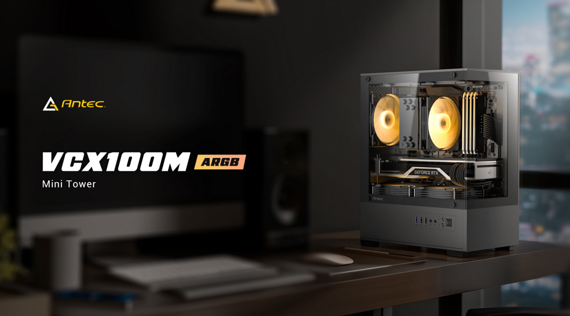 Antec VCX100M ARGB M-ATX Mini Tower Gaming Casing