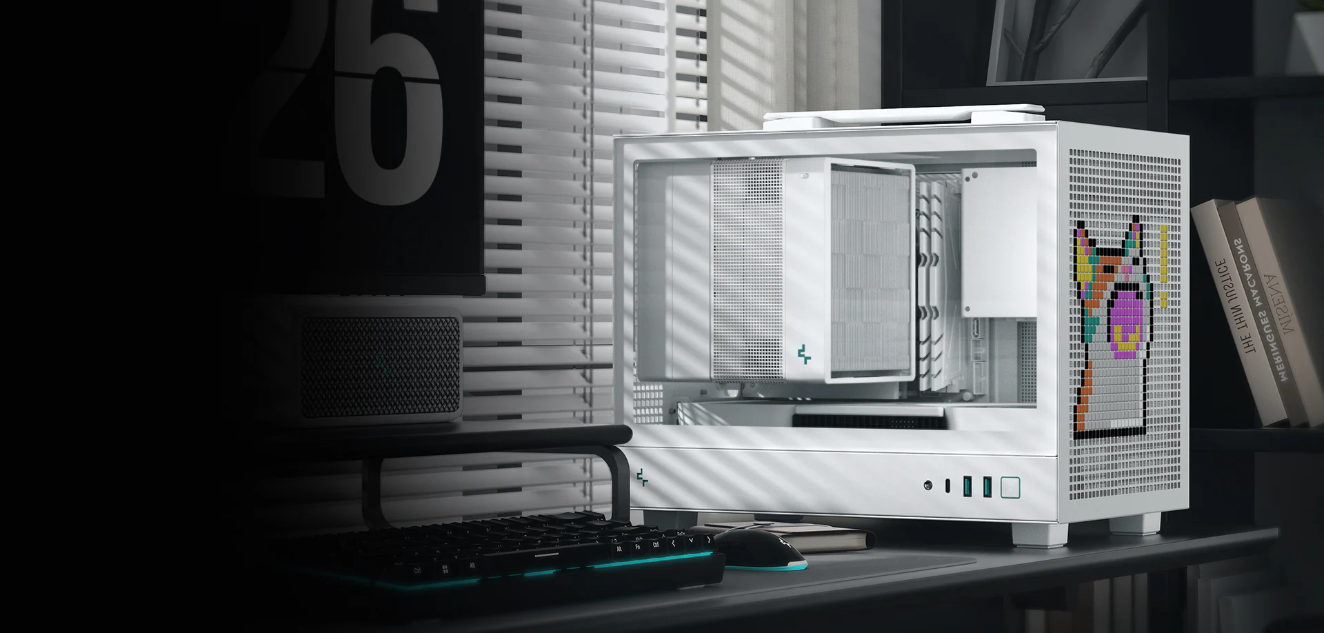 DeepCool CH160 WH ultra-portable mini-ITX Casing DeepCool CH160 WH ultra-portable mini-ITX Casing