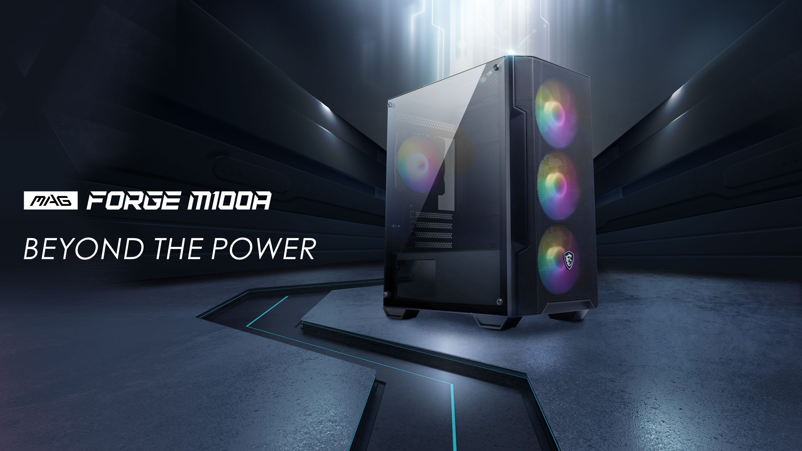 MSI MAG FORGE M100A Micro ATX Tower Gaming Case MSI MAG FORGE M100A Micro ATX Tower Gaming Case