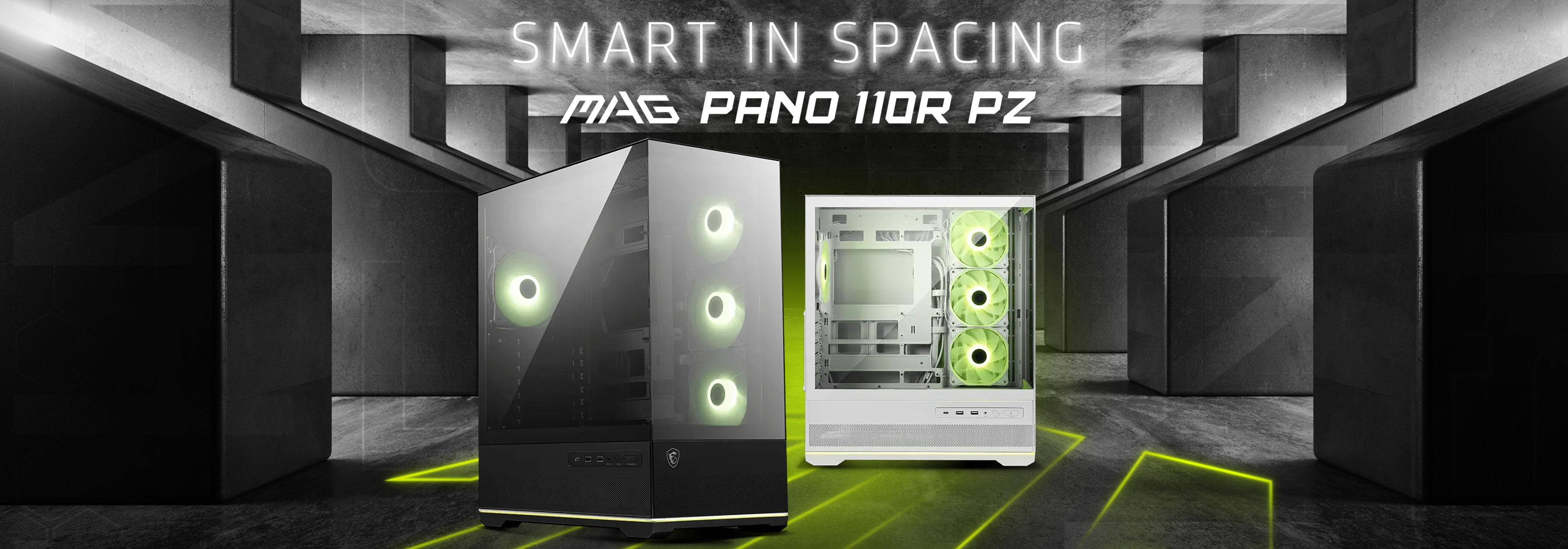 MSI MAG PANO 110R PZ WHITE ARGB ATX Mid Tower Gaming Casing MSI MAG PANO 110R PZ WHITE ARGB ATX Mid Tower Gaming Casing